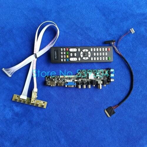 Fit LTN156AT30-B02/H01/L01/T01/W01 40Pin LVDS VGA USB 1366*768 DVB signal digital LCD screen 3663 controller drive card kit