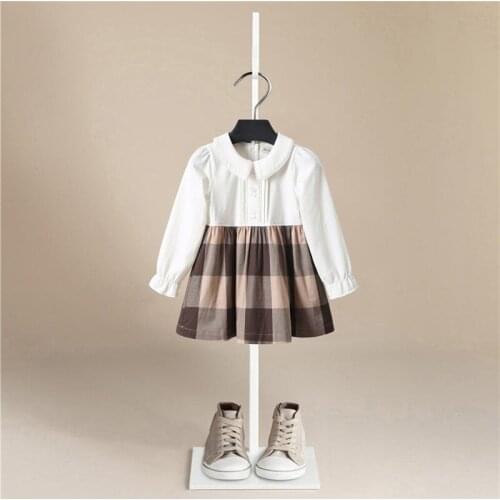 1-5years Autumn Girl Dress Cotton Long Sleeve Children Dress Brand Print Kids Dresses for Girls Fashion Girls Clothing 2020