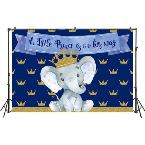 HUAYI Photography Backdrop prince newborns baby shower photo background photobooth birthday party backdrops photocall W-3891