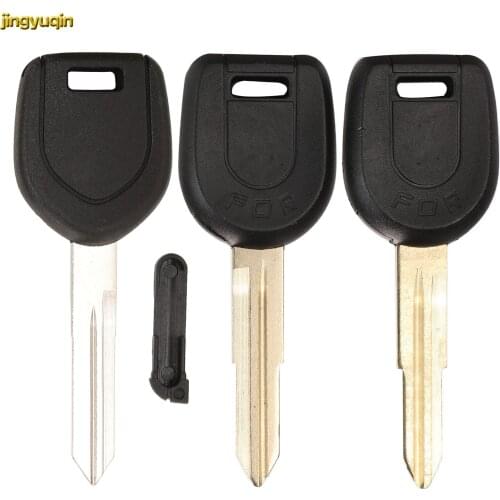Jingyuqin 15pcs Remote Car Key Fob Shell For Mitsubishi L200 Shogun Pajero Montero MIT9 Uncut Blade New Transponder Chip Blank