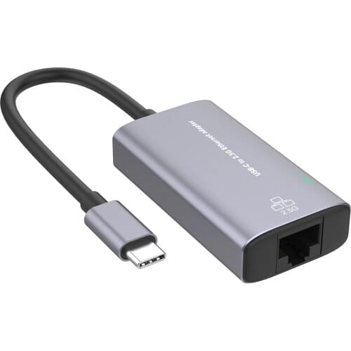 Wired 2500M USB C 2.5G External Network Card Cable Type C To RJ45 Converter Ethernet Lan Adapter Hub for MacBook Pro Laptop PC