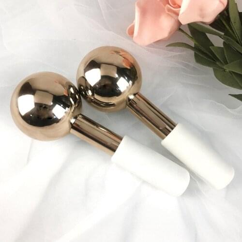 Beauty Facial Massage Cold Therapy Ice Globe Private Label Ice Cooling Ice Eye Massage Roller For Face and Neck