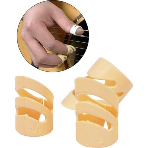 3 Pcs ALaska Pick Index Finger Picks For Acoustic Electric Guitar Stringed Instrument M/L