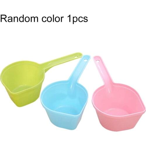 Pet Food Scoop Long Handle Cat Food Measuring Scoop Dog Measuring Cup For Pet Food Feeding Scoop Spoon Random Color
