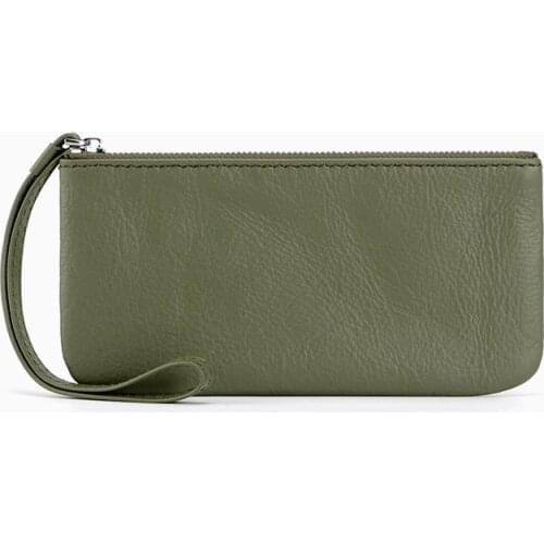 Multifunction Genuine Leather Coin Purses Women Holders Dollar Price Money Bag High Quality Long Clutch Wallet Fashion Mini Bag