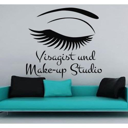 Salon Sticker Woman Barber Hair Beauty Spa Decal Haircut Posters Vinyl Wall Art Decals Decor Mural Salon Sticker