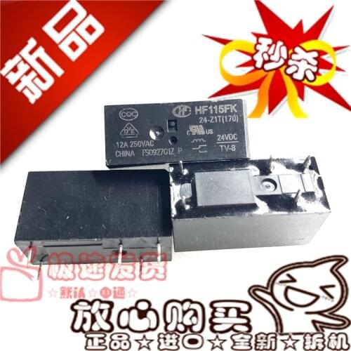 New Authentic HF115FK 24-Z1T 24VDC 5 Feet 12A 24V Relay