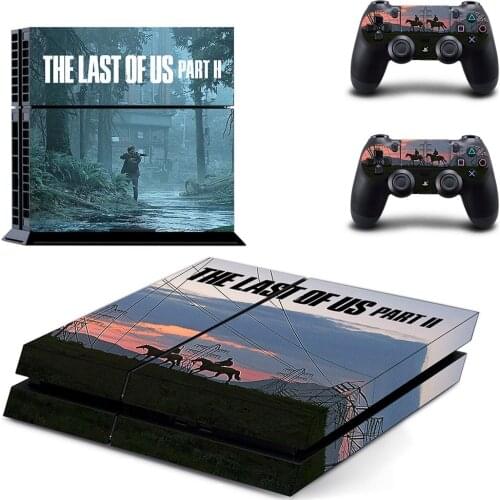 The Last of Us 2 Decal PS4 Skin Sticker for Playstation 4 Console Protection Film +2Pcs Controllers Cover
