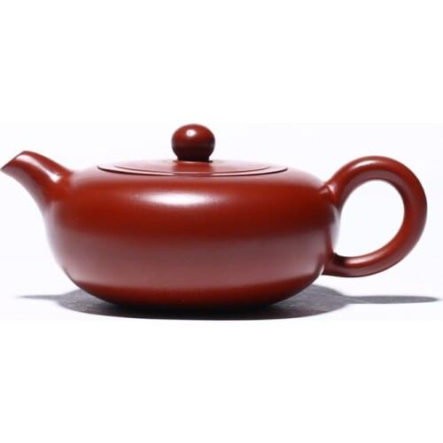 Purple Clay Pot Raw Mine Dahongpao Flat Rhyme Pot Tea Set Wholesale Gift Customized Teapot Kung Fu Tea Set Household Teapot