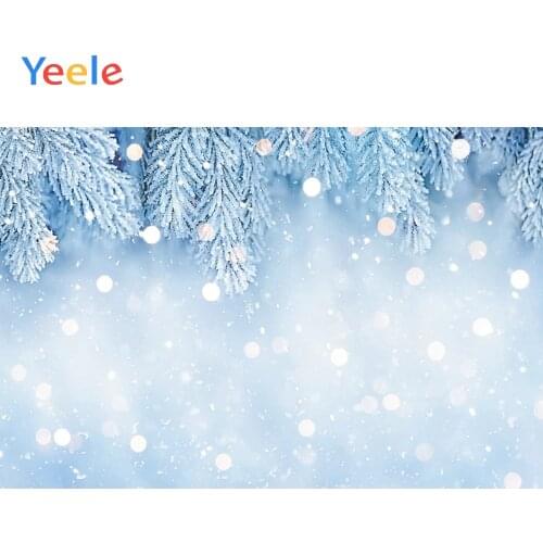 Christmas Winter Forest Tree Snow Snowflake Branch Backdrop Photography Backdrops Photographic Background For Photo Studio Prop