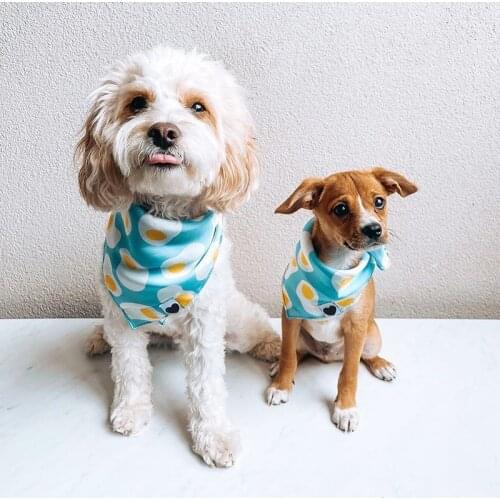 Pet Dog Silk Scarf Cat Bandana Neckerchief Neck Pet Saliva Towel Method Fighting Head Scarf Pets Corgi Square Dog Pet Accessorie