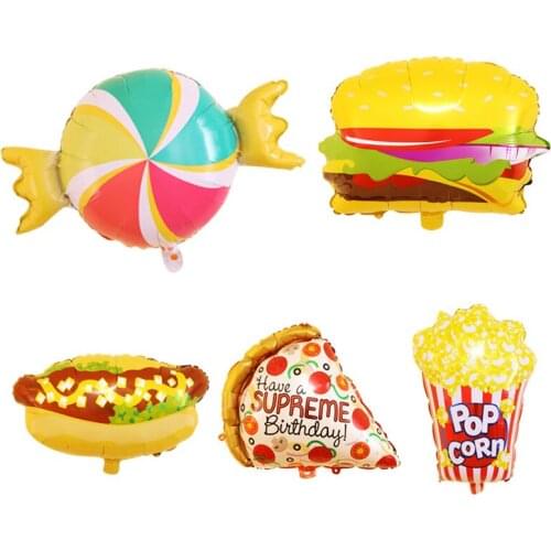 Festive Party Balloons Food Dessert Shaped Balloons Food Carnival Childrens Toys Birthday Party Decoration Balloons