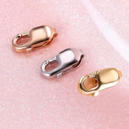 Pure 18K Yellow Gold Clasp Necklace Clasp AU750 Gold Clasp