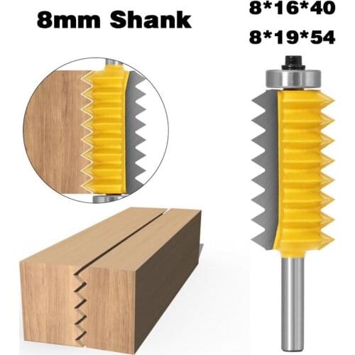 1Pcs Milling Cutter 8mm Shank Multi-tooth Router Bit Mill Woodworking Trimming Engraving Slotted Cutting Carbide Tools