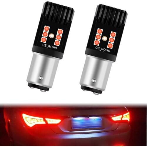 1157/1142/1076/7528/BAY15D LED 12v Red Brake Tail Light Bulbs Bulb Turn Signal Light car Daytime Running Lights