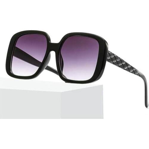 2021 Vintage Ovesized Sunglasses Women Shades Luxury Brand Square Sun Glasses For Men Black Dames