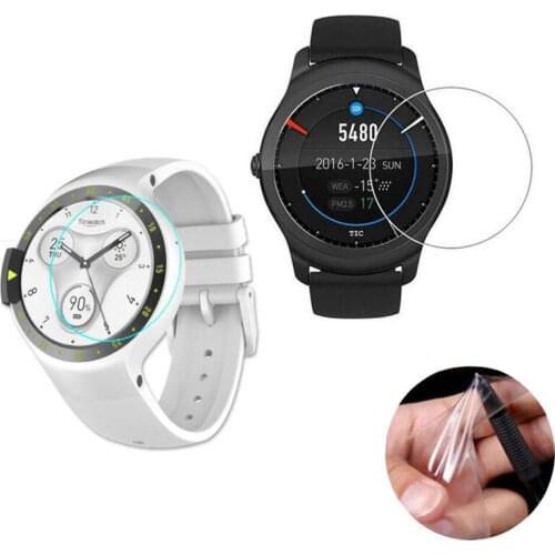3pcs Soft Ultra Clear Protective Film Guard For Ticwatch 2/S/E Ticwatch2 2nd Smart Watch Full Screen Protector Cover (Not Glass)