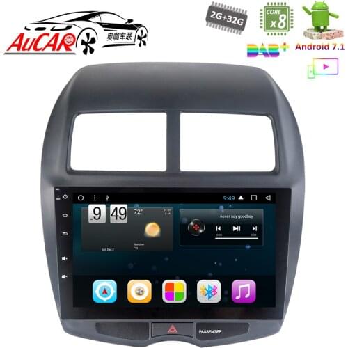 Android 7.1 10.1" Car DVD Player GPS Navigation system for Peugeot 4008 2012 2013 1024*600 Bluetooth Radio WIFI 4G IPS Stereo