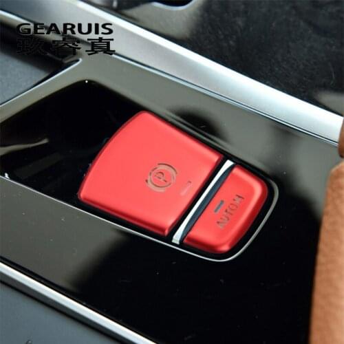 Car Styling For BMW 5 series G30 X3 G01 X4 G02 6gt Central Handbrake Auto H Buttons Cover Stickers Interior Trim stainless steel