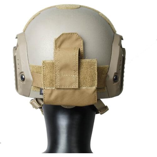 Tactical Helmet Battery Pouch Case Helmet CB Paste attached Pouch Battery Storage Bag