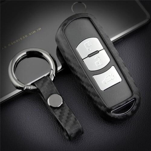 2020 Car Key Case Cover Fob For Mazda CX5 CX7 Cx3 MX5 Cx9 CX4 2 Axela Atenza Demio 6 Gh Key Ring Shell Silica Gel Styling