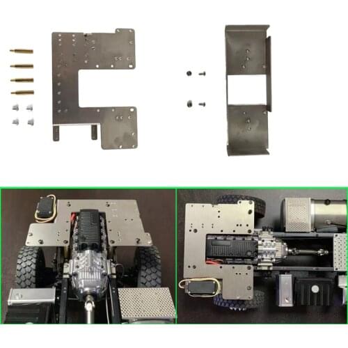 Metal Second Floor Battery Case for 1/14 Tamiya RC Truck Trailer Dump Truck Car SCANIA R620 VOLVO FH16 ACTROS 3363 MAN TGX LESU