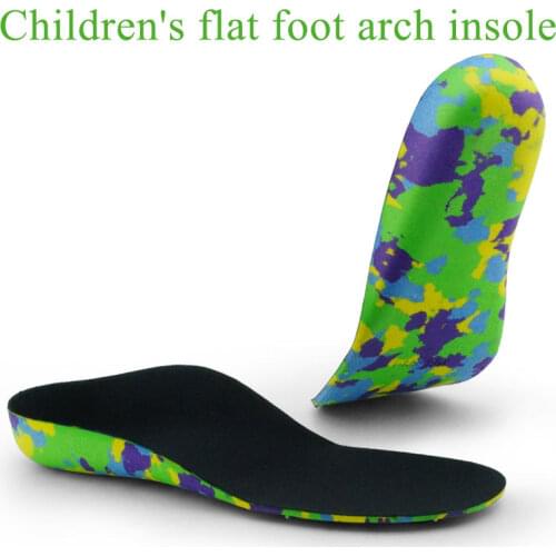 Children Orthotics Insoles Flat Foot O/X Type Leg Feet Arch Support Correction Shoe Pads Boys Girl Sweat-Absorbant Sport Insole