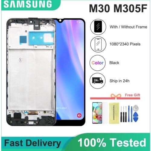 6.4'' Display For Samsung galaxy M30 2019 M305F Display Touch Screen Digitizer Assembly For Samsung M30 SM-M305F/DS LCD