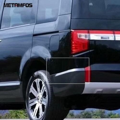 For Mitsubishi Delica 2020 2021 Chrome Rear Bumper Molding Trim Sticker Tail Bar Strip Decoration Accessories Car Styling