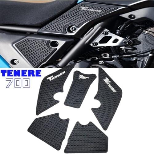 FOR YAMAHA Tenere 700 XTZ 700 Motorcycle Non-Slip Side Fuel Tank Stickers Waterproof Pad Rubber Sticker 2019 2020
