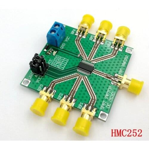 DYKB HMC252 DC-3GHz RF Non-reflective SP6T Switch RF switch RF Single-pole six-throw switch for CATV / DBS MMDS LAN RF amplifier