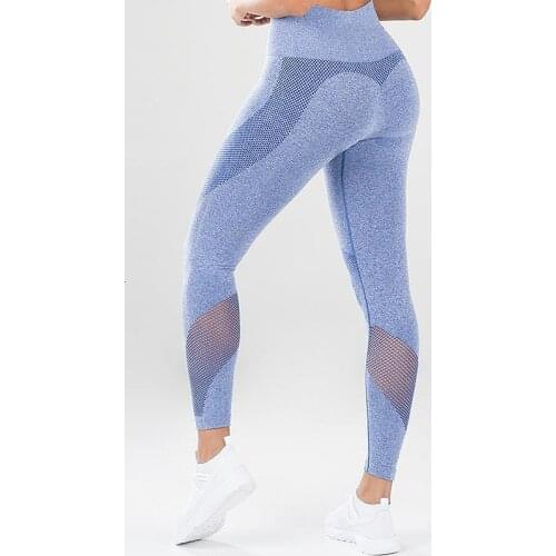 Energy Seamless Gym Sports Yoga Leggings Mesh Patchwork Women Fitness Leggings Workout Tights Sport Yoga Pants Women High Waist