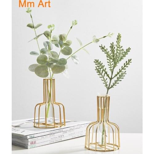 European Ins Style Hydroponics Home Small Fresh Vase Ornaments Simple Flower Arrangement Decorations