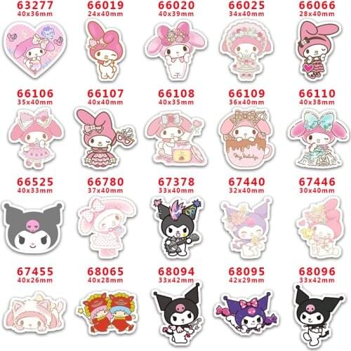 10 Pcs Cartoon little twin stars Planar Resin Cabochons PR63277