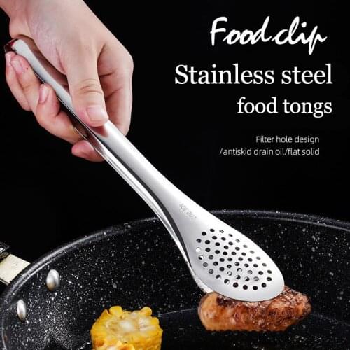 Kitchen tongs kitchen utensils BBQ Food Clip kitchen Chief Tongs Stainless Steel Portable for Picnic Barbecue Cooking
