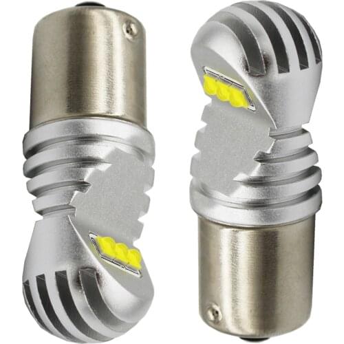 2x High Power S25 1156 BA15S P21W 30W CREE Chip XBD LED Car Reverse Bulbs Backup Reverse Lamp Light White/Red/Yellow