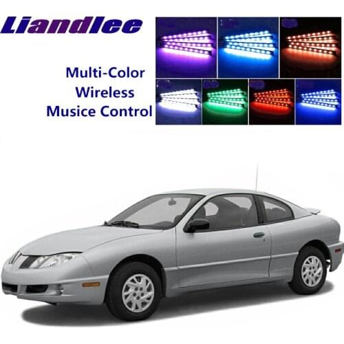 LiandLee Car Glow Interior Floor Decorative Seats Accent Ambient Neon light For Pontiac Sunfire 1995~2005