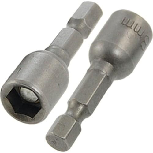 UXCELL 2 Pcs 15/64" Shank Magnetic 5/16" Hex Socket Spanner Nut Driver Bits used in Manufacturing Assembly Systems