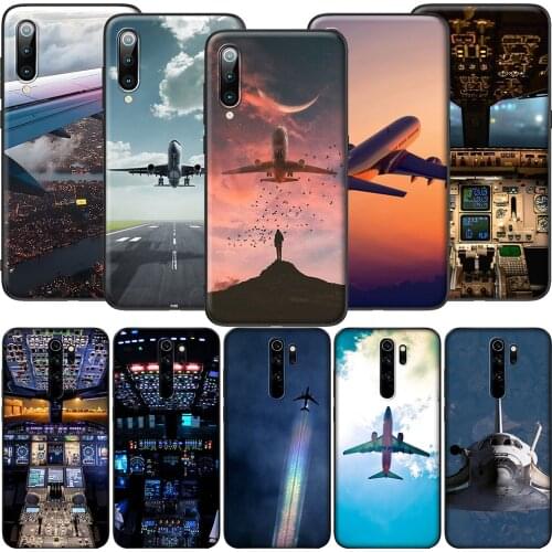 GX14 Aircraft Airplane Fly Travel Soft Silicone Case for Redmi Note 4X 5 5A Prime 6 6A 7 7A 8 8A 8T 9 9A 9C 9S Pro Lite