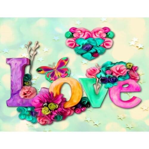 SenyuArt 5D DIY Diamond Painting Set Flower Love Embroidery Full Round Square Drill Art Mosaic Cross Stitch Kit Paint By Numbers