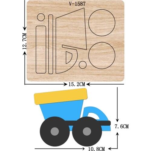 New car wooden dies cutting dies for scrapbooking Multiple sizes V-1587