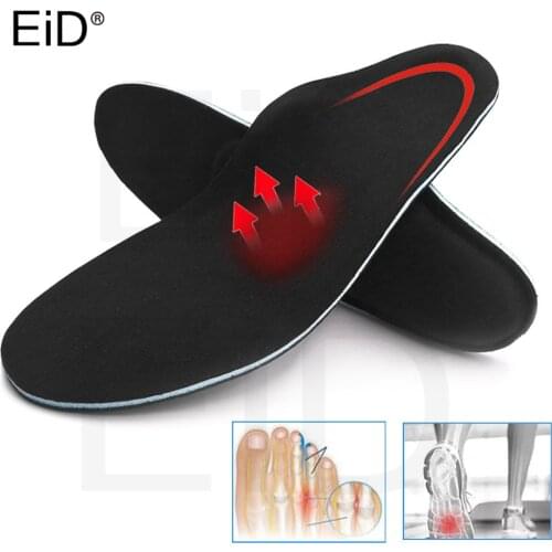 5D High quality Strong orthotic insole for Flat Feet high Arch Support orthopedic shoes sole Insoles for men and women OX Leg