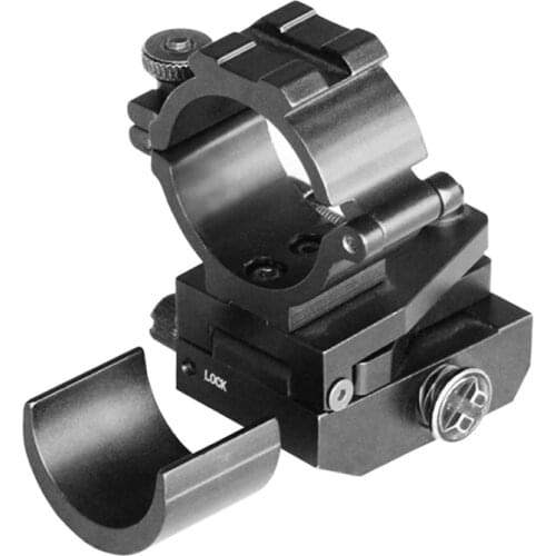 Adjustable picatinny rail 11mm to 20mm weaver adapter 25.4mm/30mm scope mount rings for flashlight tube