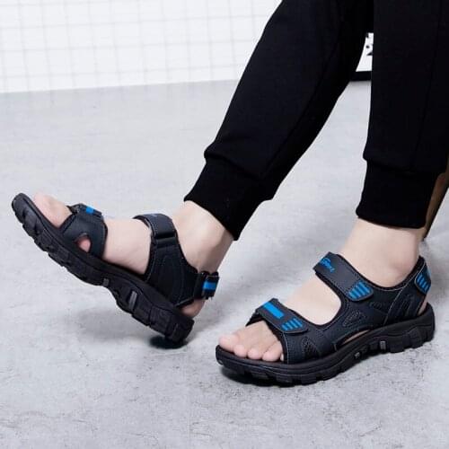 Sandel para man playa leather classic heren summer homme sandles 2020 erkek work da for waterproof sandalias rasteira sport men