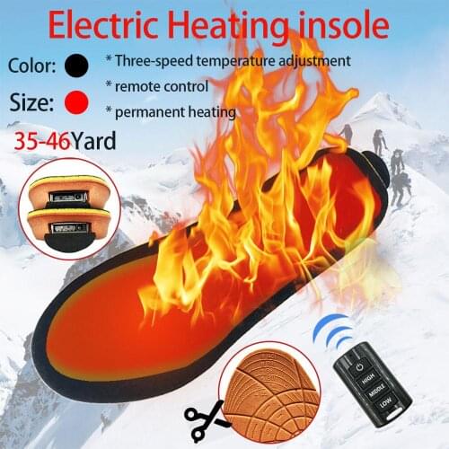USB Heated Shoe Insoles Feet Warm Sock Pad Mat Electric Heating Insole Washable Warm Thermal Insoles Cut-to-fit heating insoles