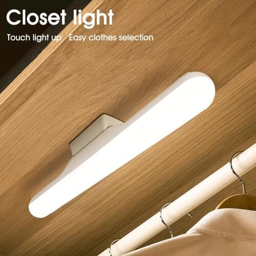 Closet Light Stick Lamp USB Under Cabinet Light Magnetic Mount Dimmable Wall Reading Light for Home Dorm