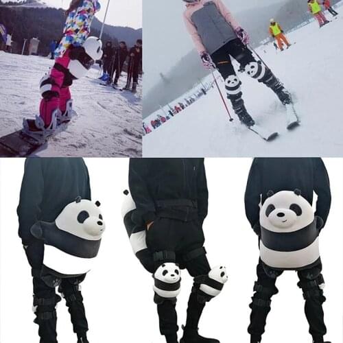Skating Tailbone Protective Gear Cute Shockproof Anti Fall Hip Knee Protective Cushion Pad For Children Adults Outdoor Sports