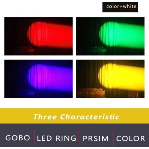 12lot 3prism moving head spot led 100w + 12pcs led rgb ring running effect lyre spot stage dmx moving lighting