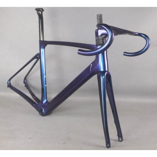 2021 chameleon color disc carbon road frame Bicycle Frameset T1000 New EPS technology disc carbon frame TT-X23