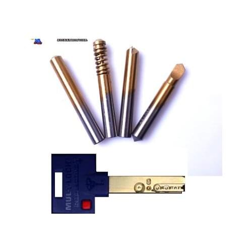 4pcs Multi T Lock Cutter For Vertical Key Cutting Machine Dimple Key Cutter Locksmith Tools Key Machine Milling Cutter